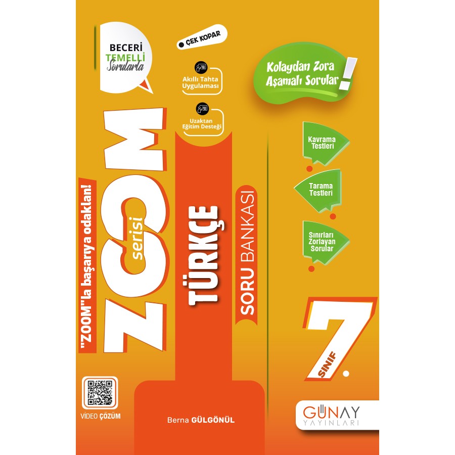 Günay 7.Sınıf Zoom Türkçe Soru Bankası